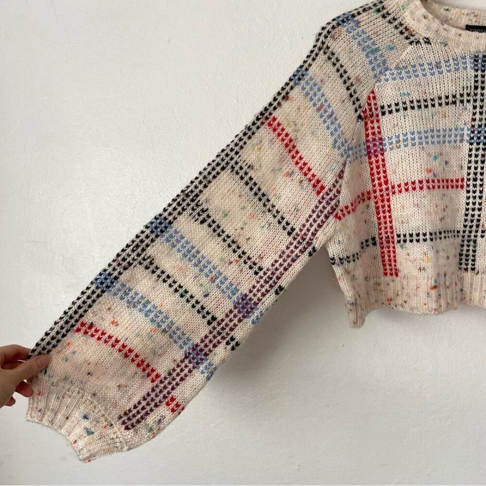 Topshop Check Pattern Sweater - Picture 10 of 12